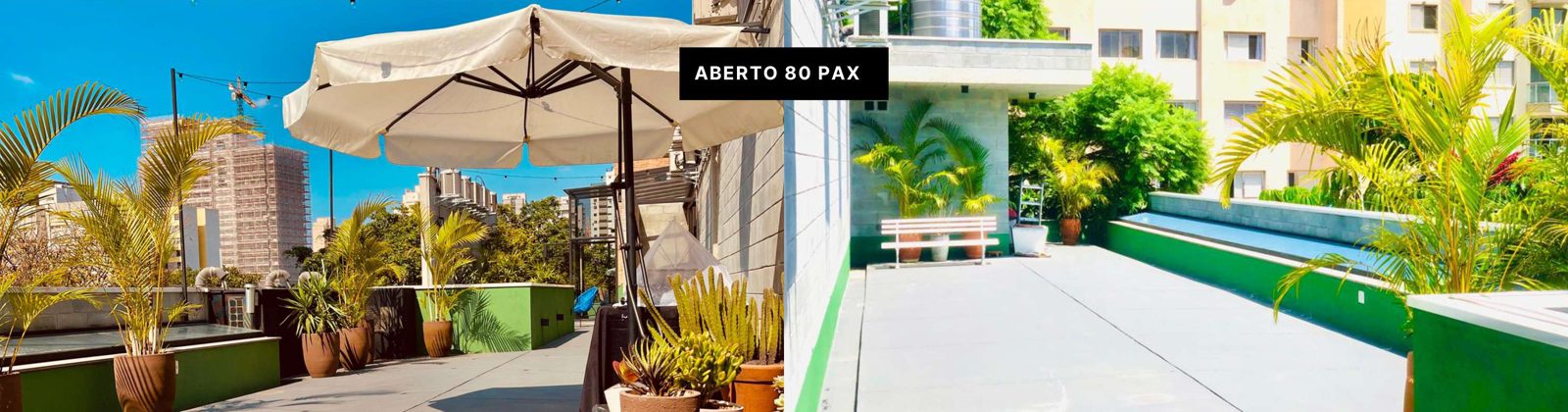Rooftop da Usina Colab com vista para Perdizes